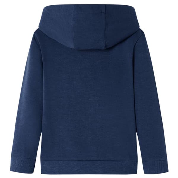Barnhoodie blå melange och orange 104 -  Toppar för barn