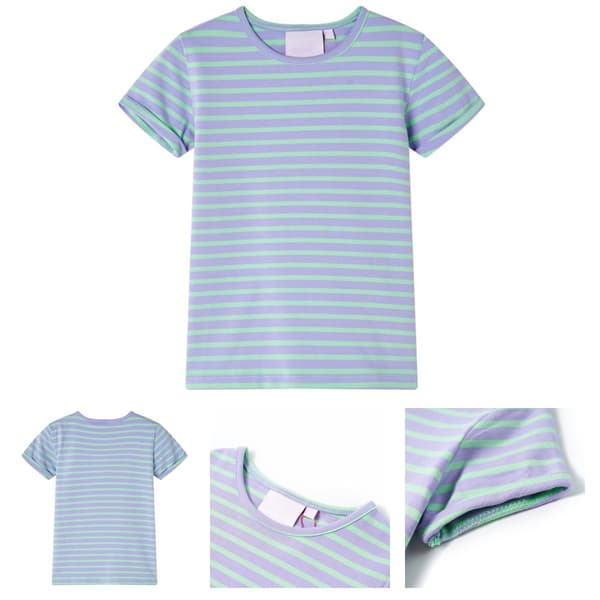 T-shirt til børn str. 116 mintgrøn - Toppe til børn