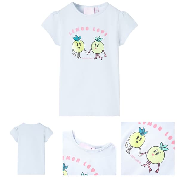 T-shirt för barn ljusblå 128 -  Toppar för barn