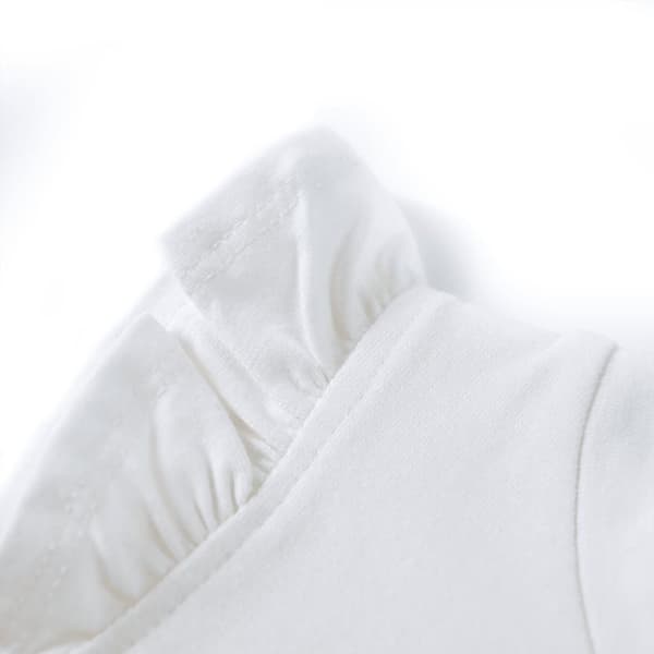 T-shirt med volangärmar för barn ecru 128 - Toppar för barn