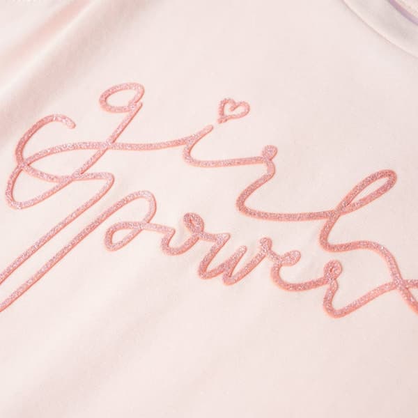 T-shirt med volangärmar för barn mjuk rosa 104 -  Toppar för barn