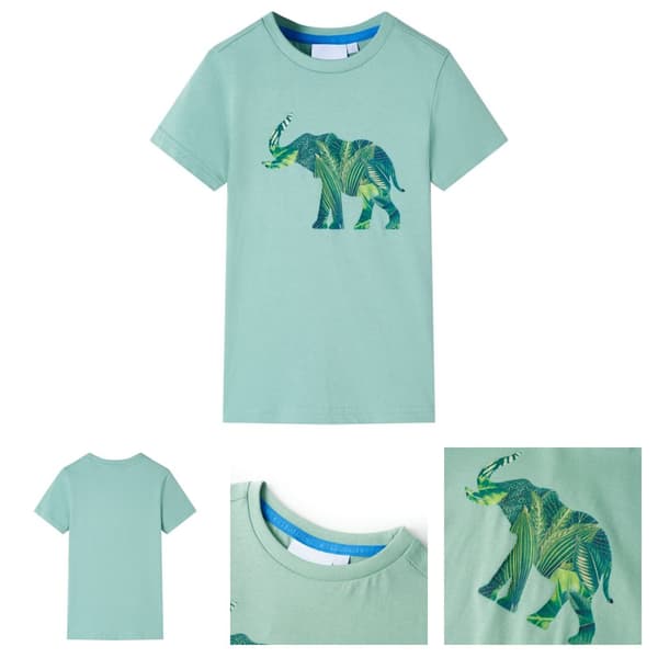 T-shirt för barn ljus khaki 116 -  Toppar för barn