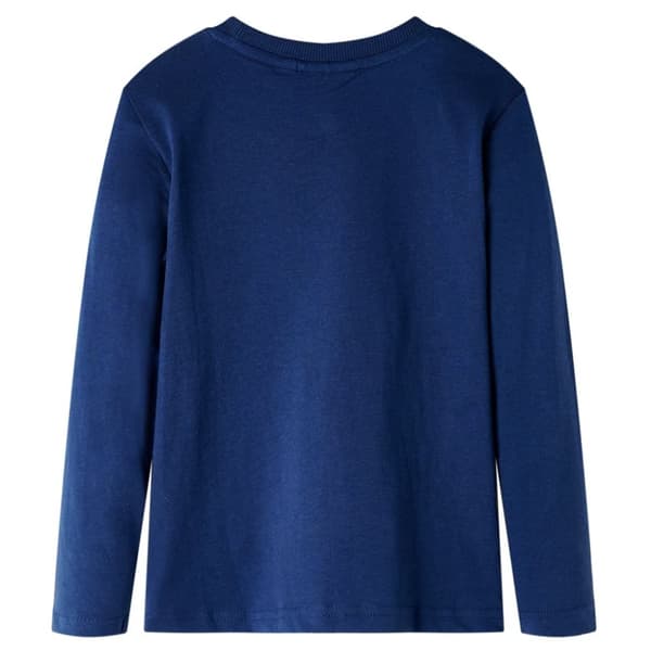 Kid's T-shirt med långa ärmar marinblå 104