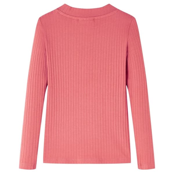 T-shirt med långa ärmar för barn gammelrosa 116