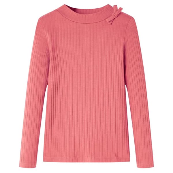 T-shirt med långa ärmar för barn gammelrosa 116