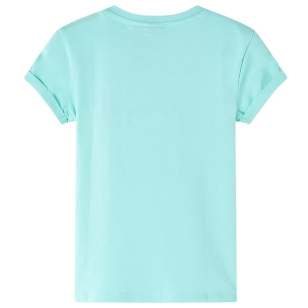 T-shirt för barn ljus mintgrön 92
