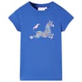Miniatyrbild 1 av 2: T-shirt för barn koboltblå 116