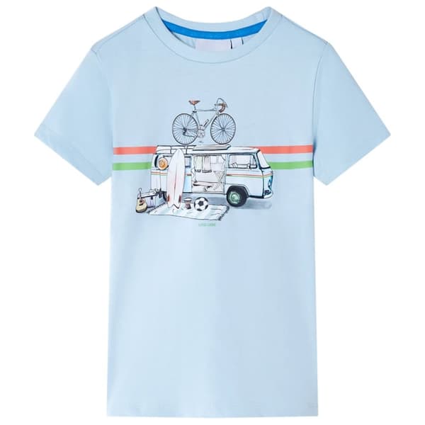 T-shirt för barn ljusblå 140