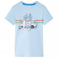Miniatyrbild 1 av 2: T-shirt för barn ljusblå 116
