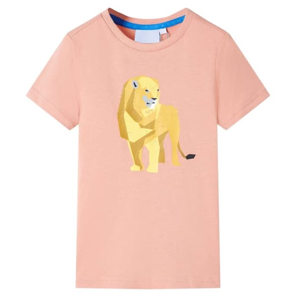 T-shirt för barn ljus orange 140