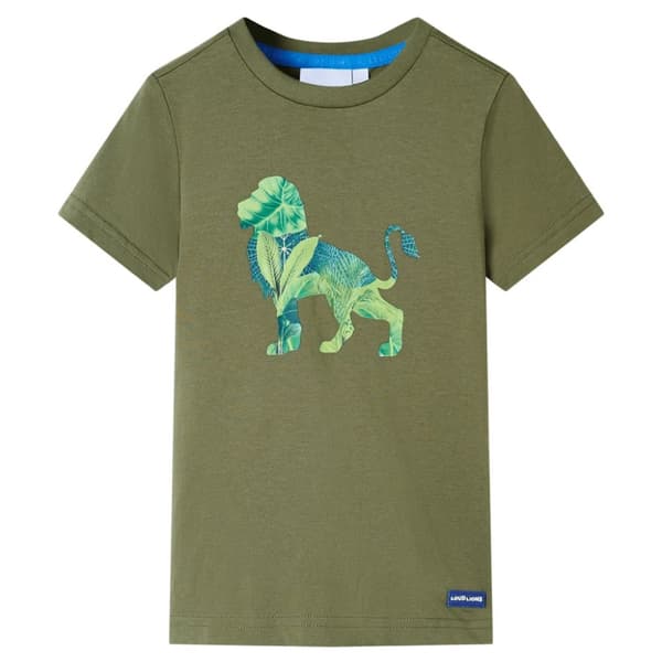 T-shirt för barn khaki 128