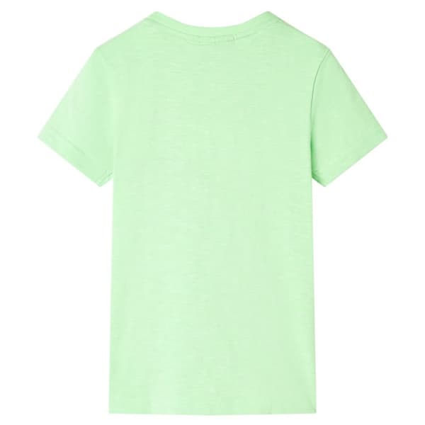 T-shirt för barn neongrön 140