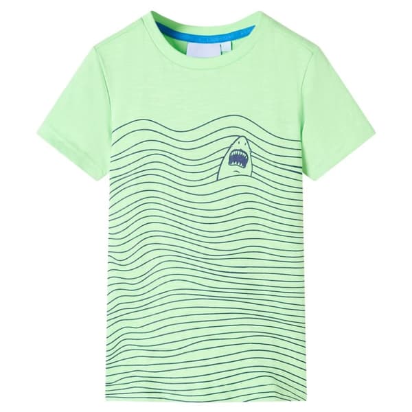T-shirt för barn neongrön 140