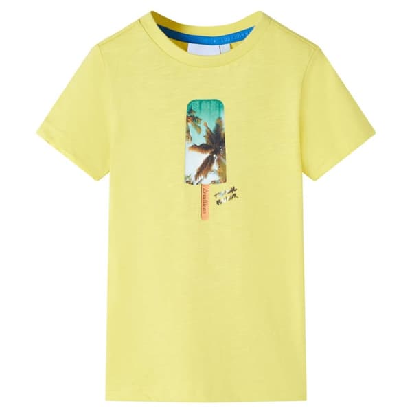 T-shirt för barn gul 92