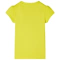 Miniatyrbild 2 av 2: T-shirt med formade ärmar för barn ljus gul 116
