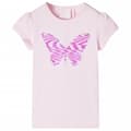 Miniatyrbild 1 av 2: T-shirt med formade ärmar för barn mjuk rosa 140