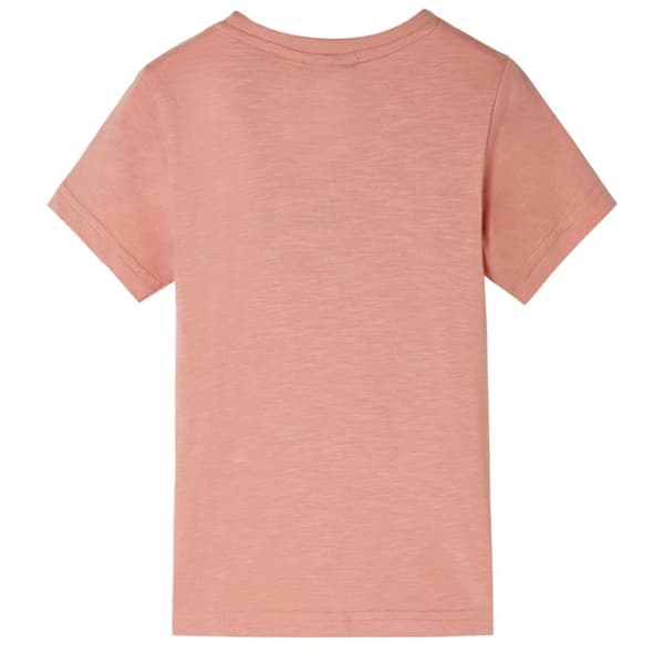 T-shirt med långa ärmar för barn ljus orange 116