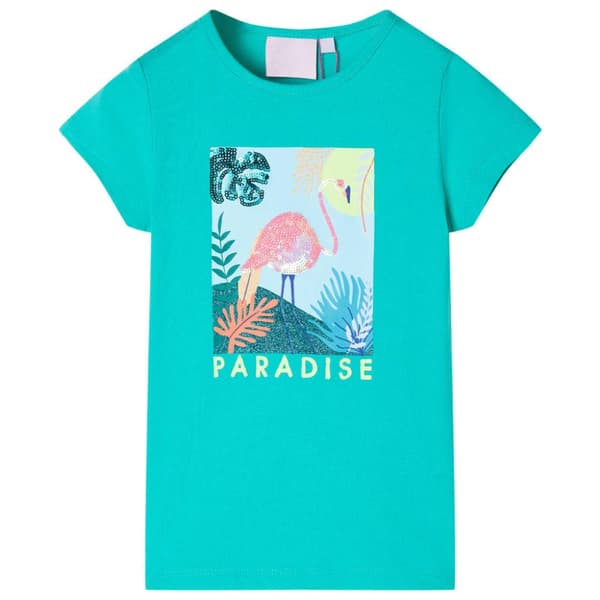 T-shirt för barn mintgrön 116
