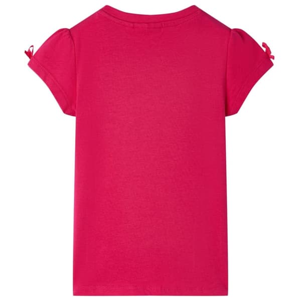 T-shirt för barn stark rosa 104
