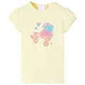 Miniatyrbild 1 av 2: T-shirt för barn mild gul 140