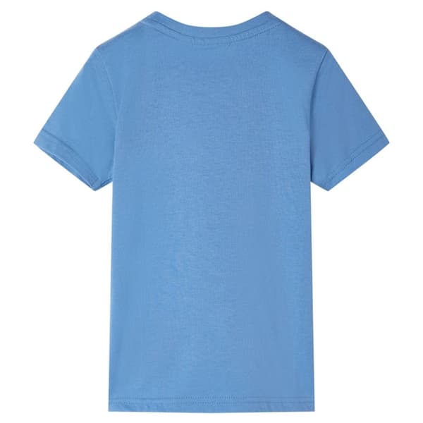 T-shirt med korta ärmar för barn medelblå 104