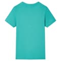 Miniatyrbild 2 av 2: T-shirt med korta ärmar för barn mörk mintgrön 116