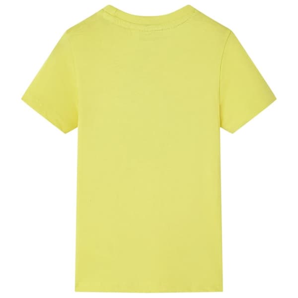 T-shirt med korta ärmar för barn gul 104
