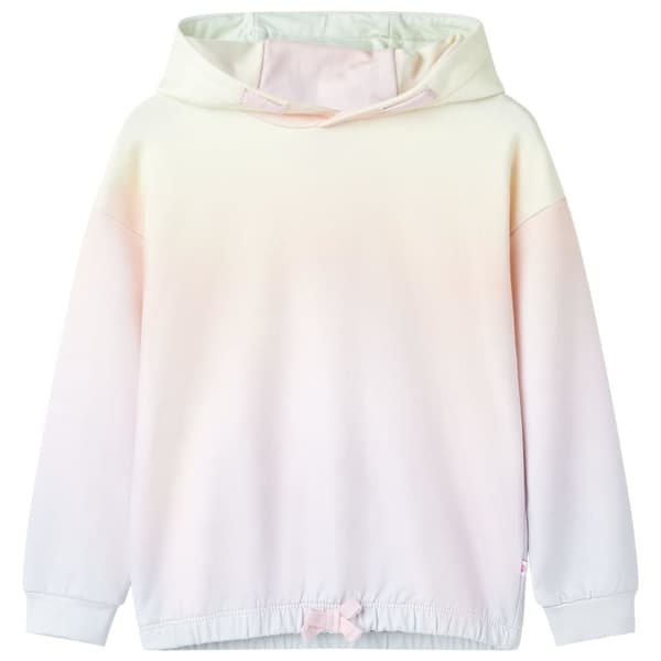 Barnhoodie stjärnvit 104