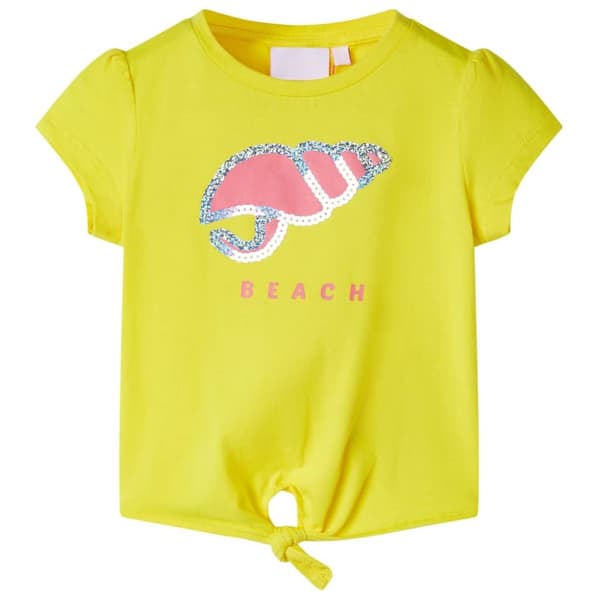 T-shirt för barn gul 116