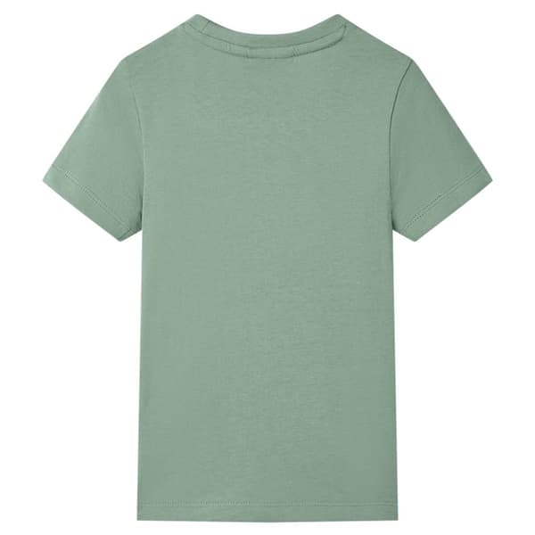 T-shirt med korta ärmar för barn khaki 104