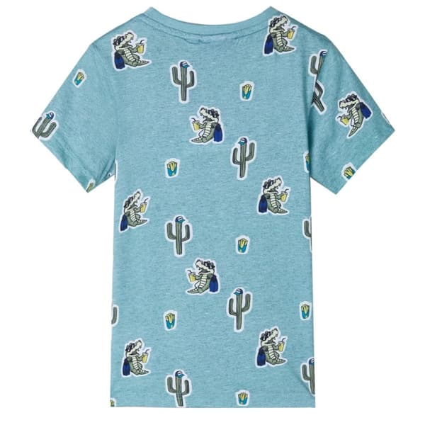 T-shirt för barn grönmelerad 116