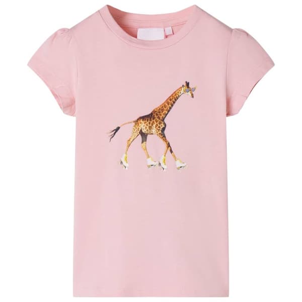 T-shirt för barn ljusrosa 116