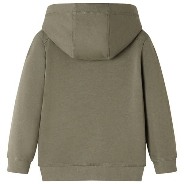 Tröja med huva för barn khaki 116