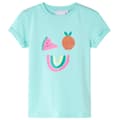 Miniatyrbild 1 av 2: T-shirt för barn ljus mintgrön 140