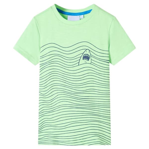 T-shirt för barn neongrön 92