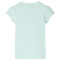 Miniatyrbild 2 av 2: T-shirt med formade ärmar för barn ljus mintgrön 92