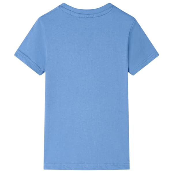 T-shirt för barn medelblå 140