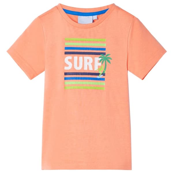T-shirt för barn neonorange 140