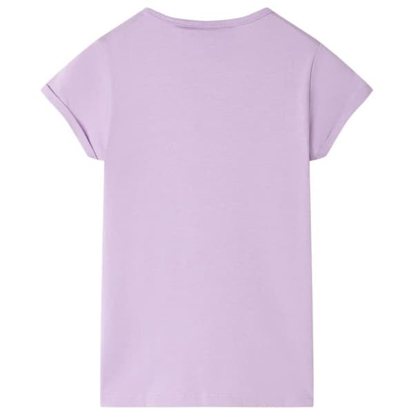 T-shirt för barn ljus lila 104