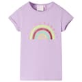 Miniatyrbild 1 av 2: T-shirt för barn ljus lila 104