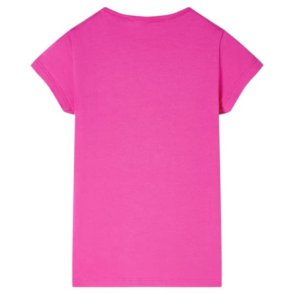 T-shirt för barn mörk rosa 104