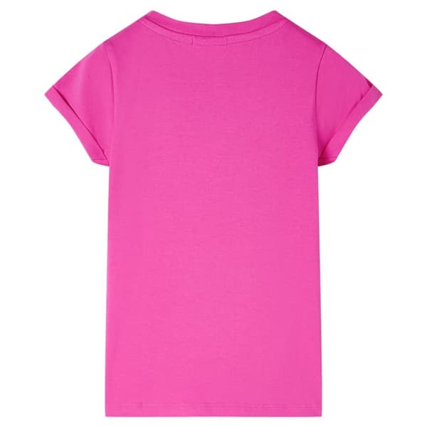 T-shirt för barn mörk rosa 116