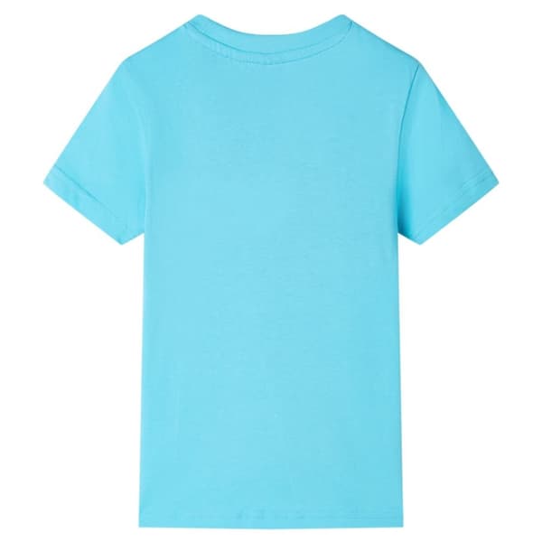 T-shirt med korta ärmar för barn aqua 116