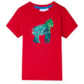 Miniatyrbild 1 av 2: T-shirt för barn röd 140