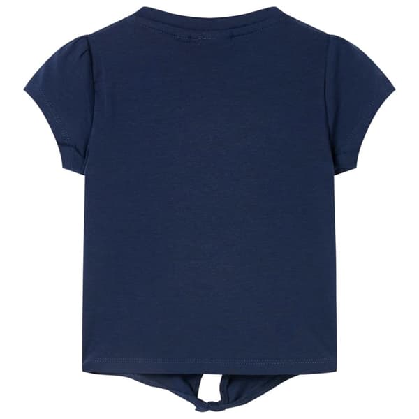 T-shirt för barn marinblå 128