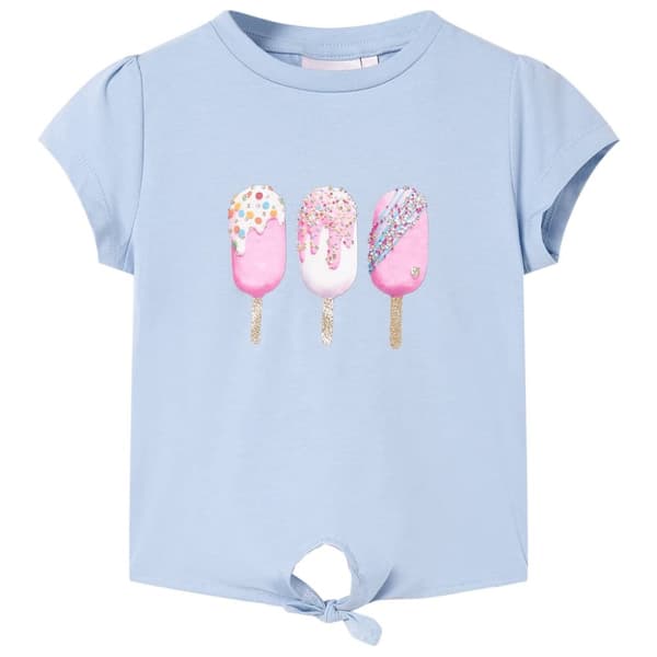 T-shirt för barn blå 92