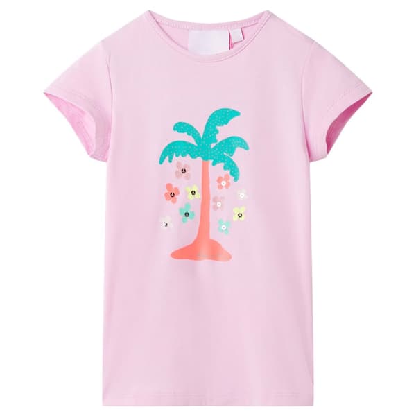 T-shirt för barn lila 92