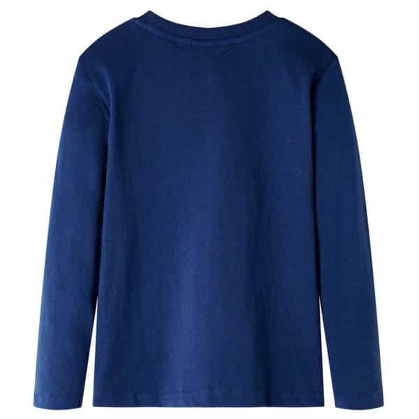 Kid's T-shirt med långa ärmar marinblå 92