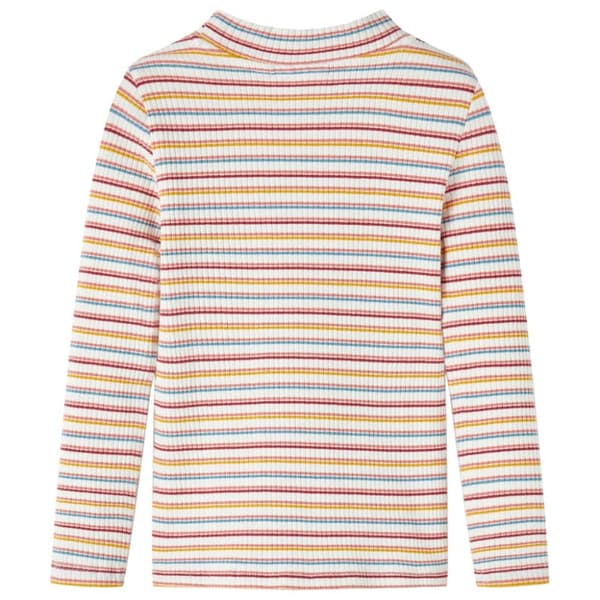 T-shirt med långa ärmar för barn polokrage ecru 104