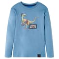 Miniatyrbild 1 av 2: T-shirt med långa ärmar för barn blå 128